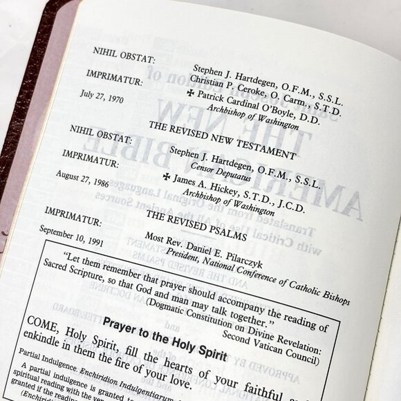 Saint Joseph Edition of the New American Bible Vtg - Picture 8 of 15